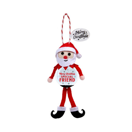 Picture of SNOW GLOBE TREE DECORATION SANTA - SPECIAL FRIEND